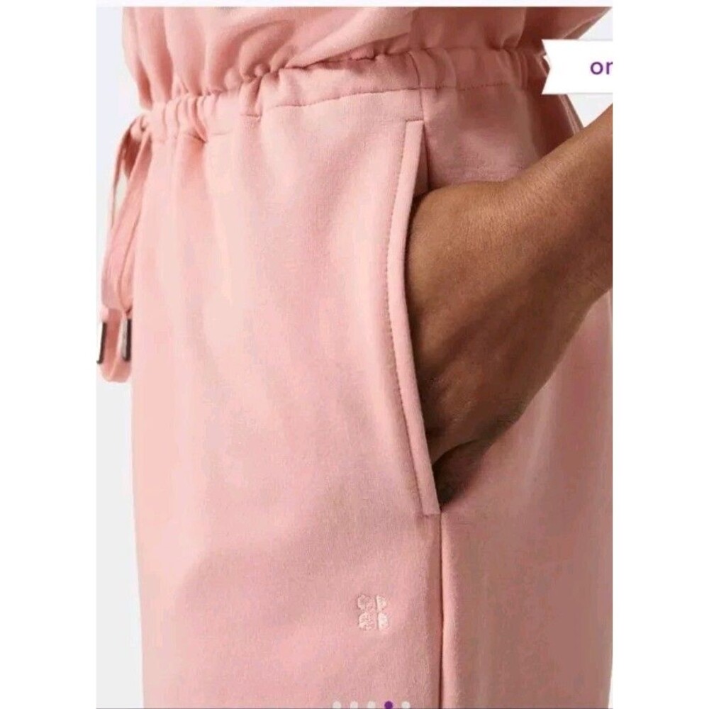 Sweaty Betty | Women’s Size 12 | Kaya Jumpsuit Bloom Pink Drawstring Sleeveless - Picture 5 of 16